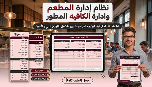نظام إدارة مطعم وكافيه المطور